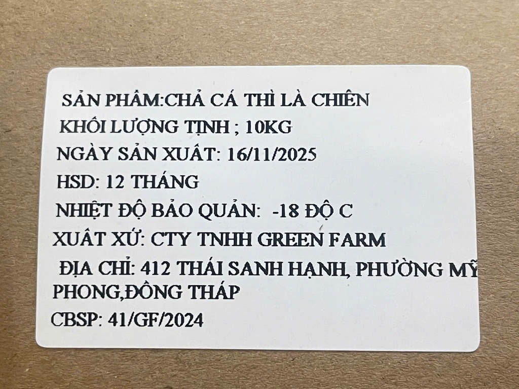 CHẢ CÁ BIỂN GREEN FARM TÚI 500GR -MẪU MỚI