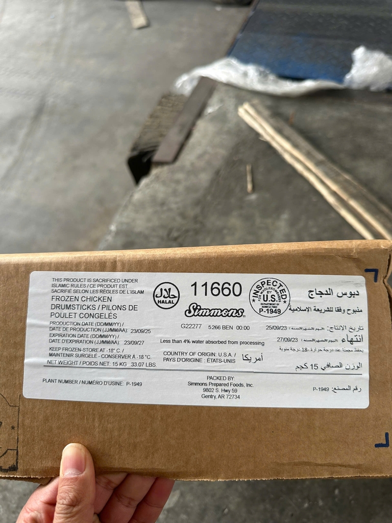 TỎI GÀ (ĐÙI GÀ) SIMMONS MỸ – SIZE 4–5 CÁI | THÙNG 15KG