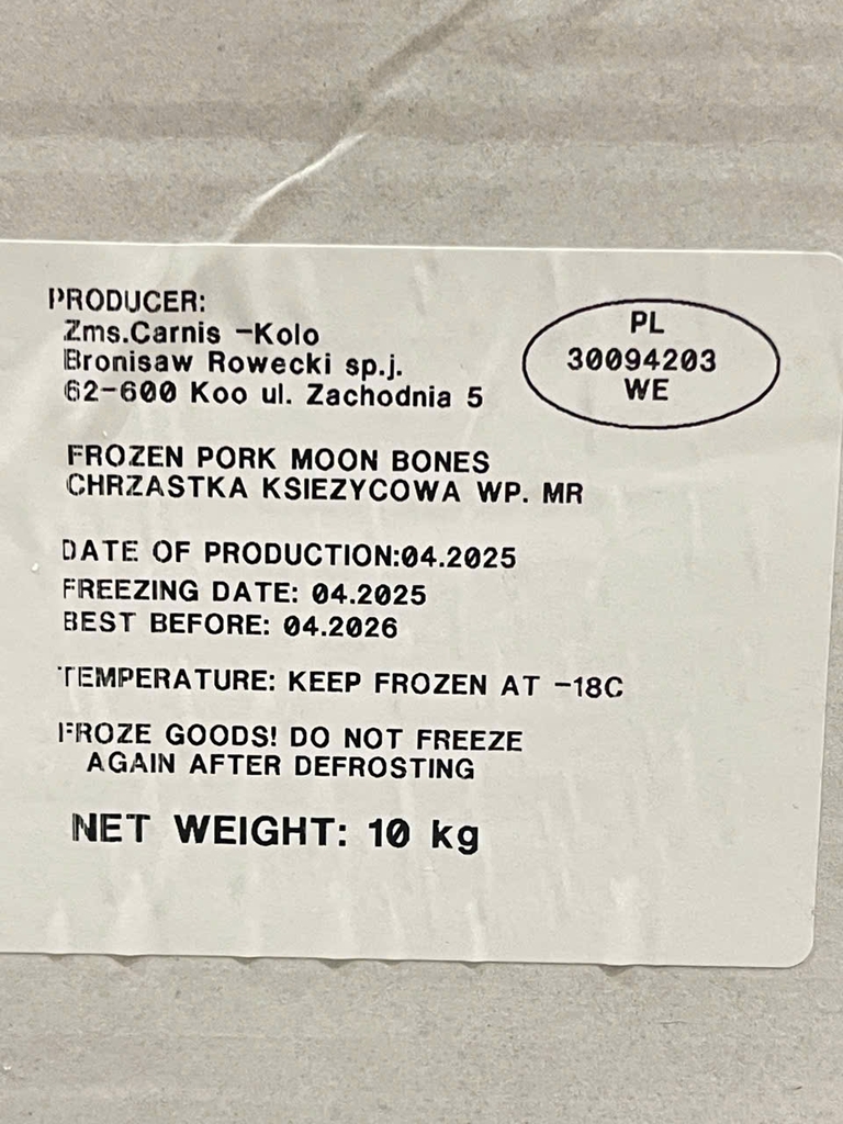 SỤN VẦNG TRĂNG HEO BALAN - THÙNG 10KG