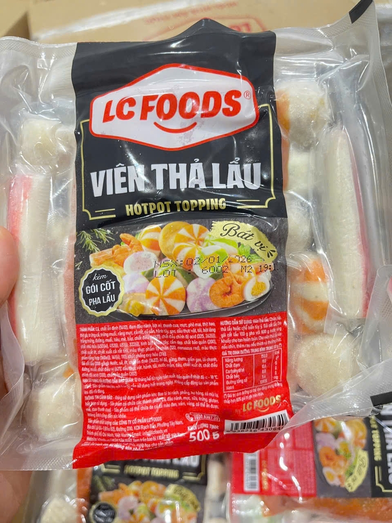 VIÊN THẢ LẨU LC FOODS – HOTPOT TOPPING | GÓI 500G