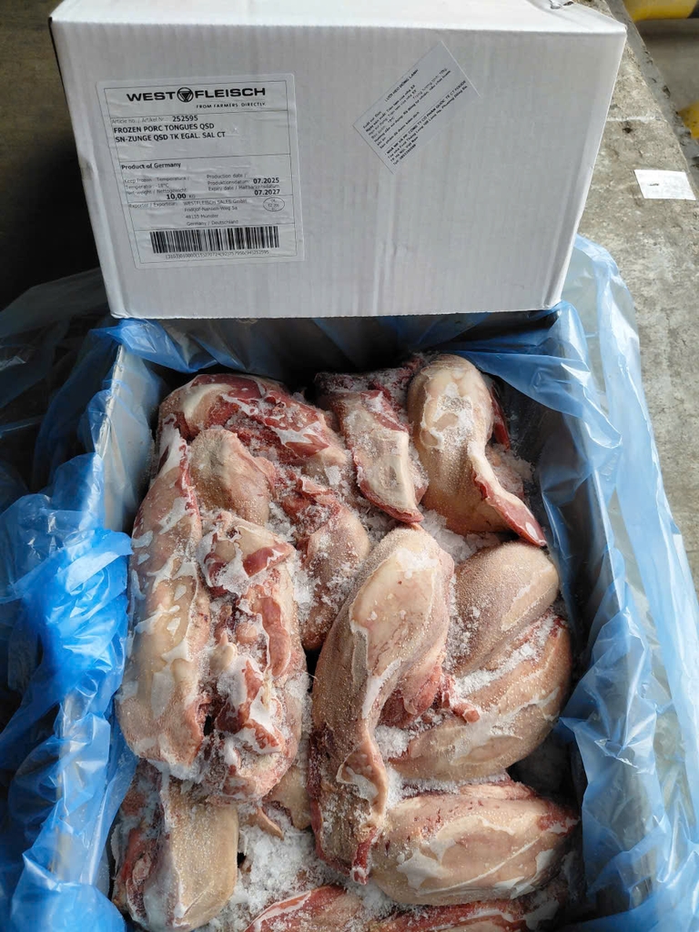 LƯỠI HEO KHÔNG CUỐNG WESTFLEISCH THÙNG 10KG