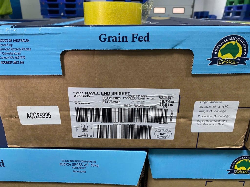 BA CHỈ BÒ ÚC NGUYÊN TẤM – GRAIN FED