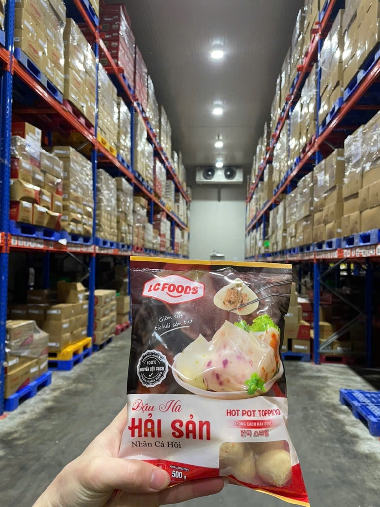 Đậu Hũ Hải Sản Nhân Cá Hồi LC FOODS 500g