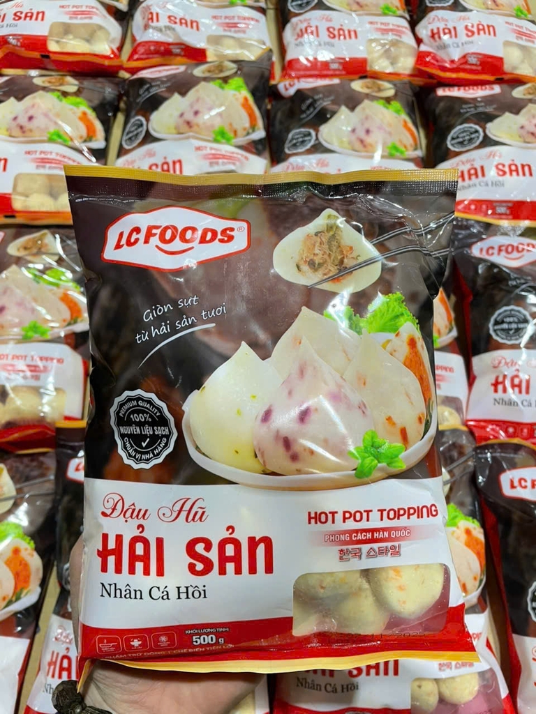 Đậu Hũ Hải Sản Nhân Cá Hồi LC FOODS 500g