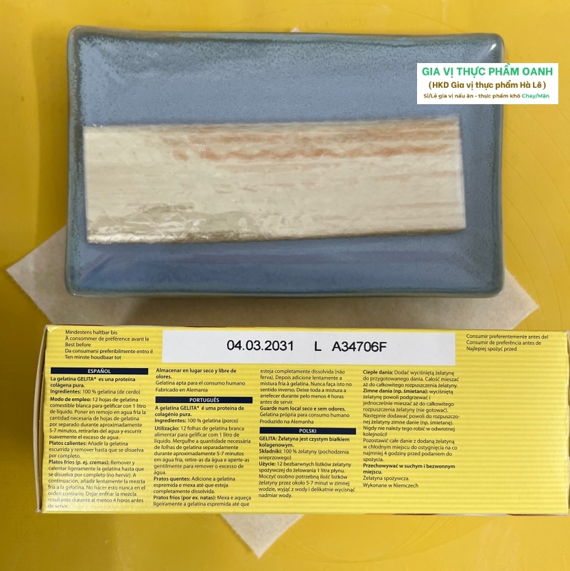 Gelatin Silver Lá Gelita 1kg/ 200 lá - Lẻ 10 lá