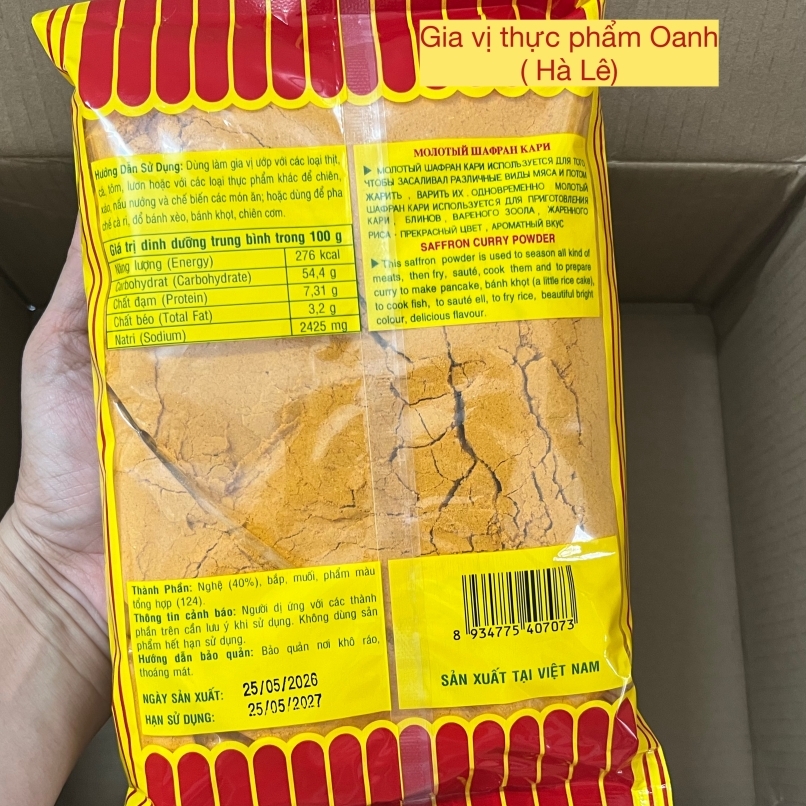 Bột cà ri nghệ Hậu Sanh (500gr)