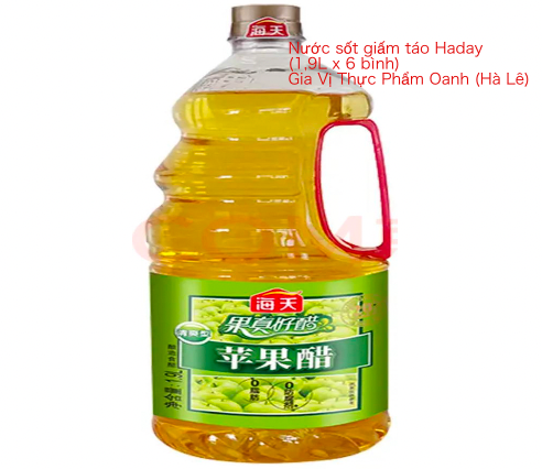 Giấm táo HADAY (450ml/ 1,9L)