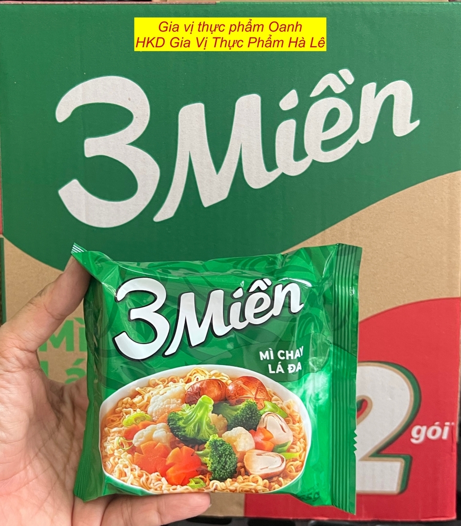 (Thùng 30+2) Mì chay lá đa Ba Miền (65gr)