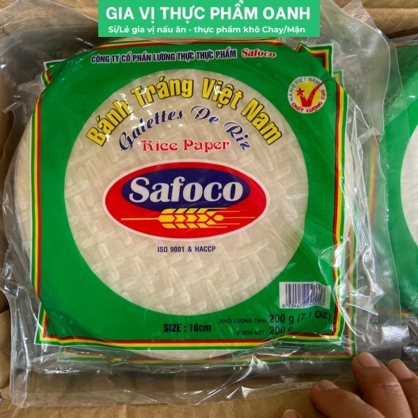 (Thùng 30) Bánh tráng size 16cm, 200gr Safoco
