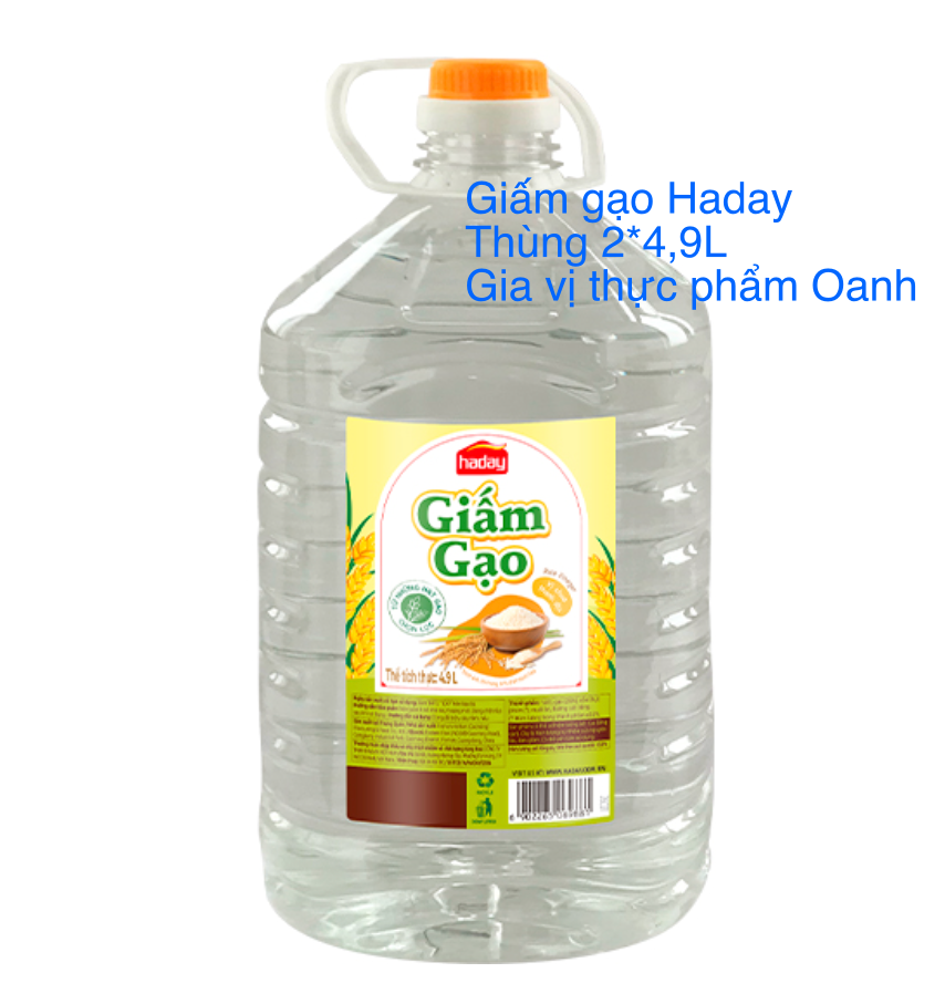 Giấm gạo Haday (800ml/ 4,9L)