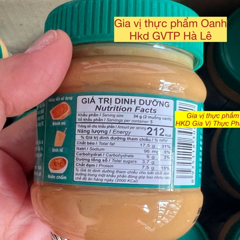 Bơ Đậu Phộng Mịn Golden Farm (170 g)