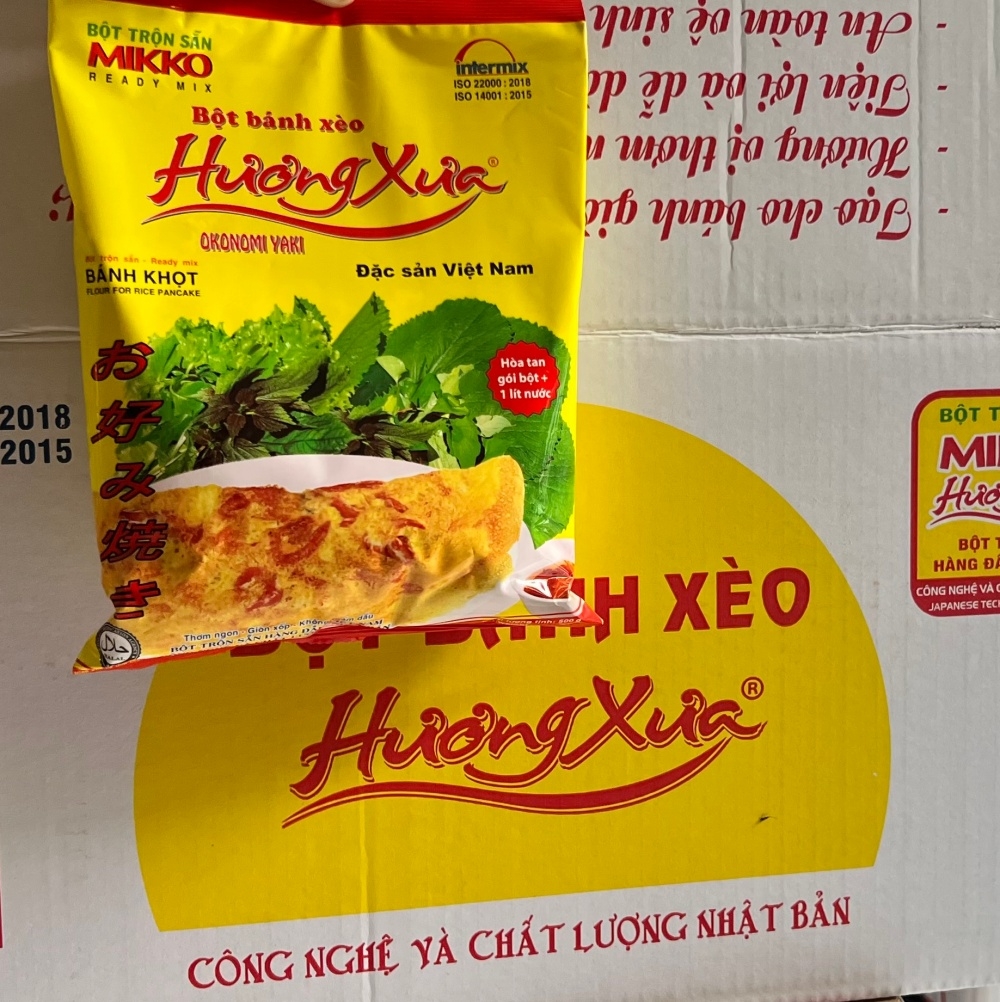 (Thùng 40) Bột bánh xèo bánh khọt Hương Xưa (500gr)