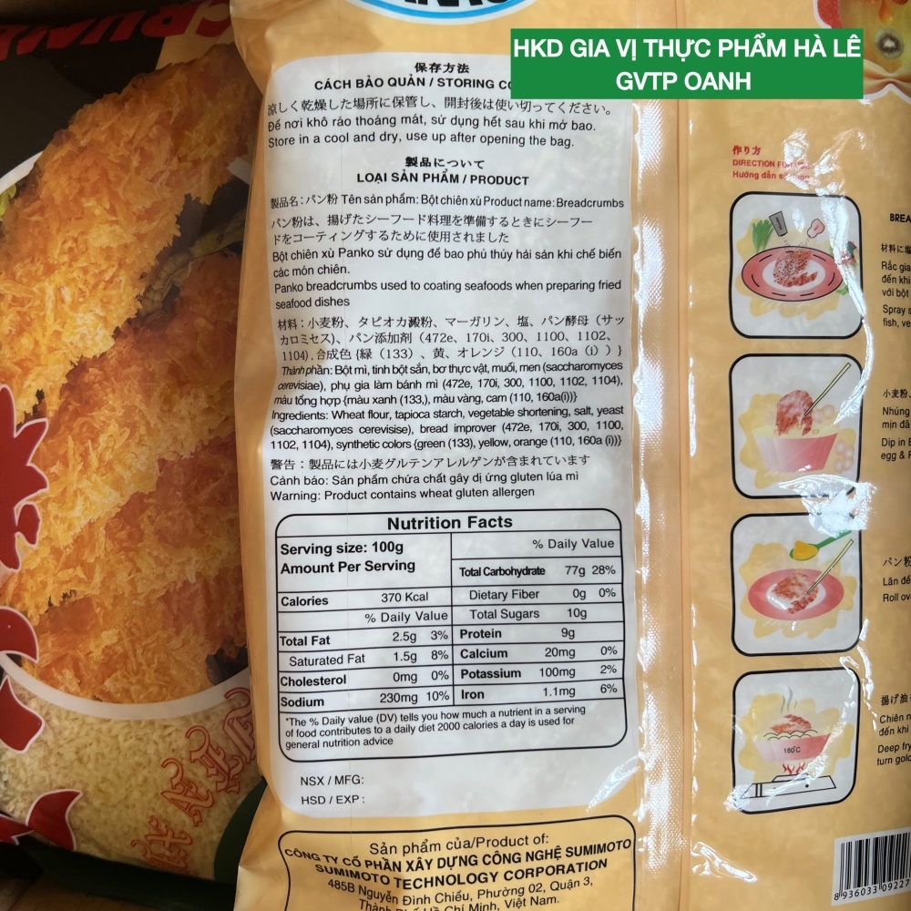 Bột chiên xù Panko (1KG)