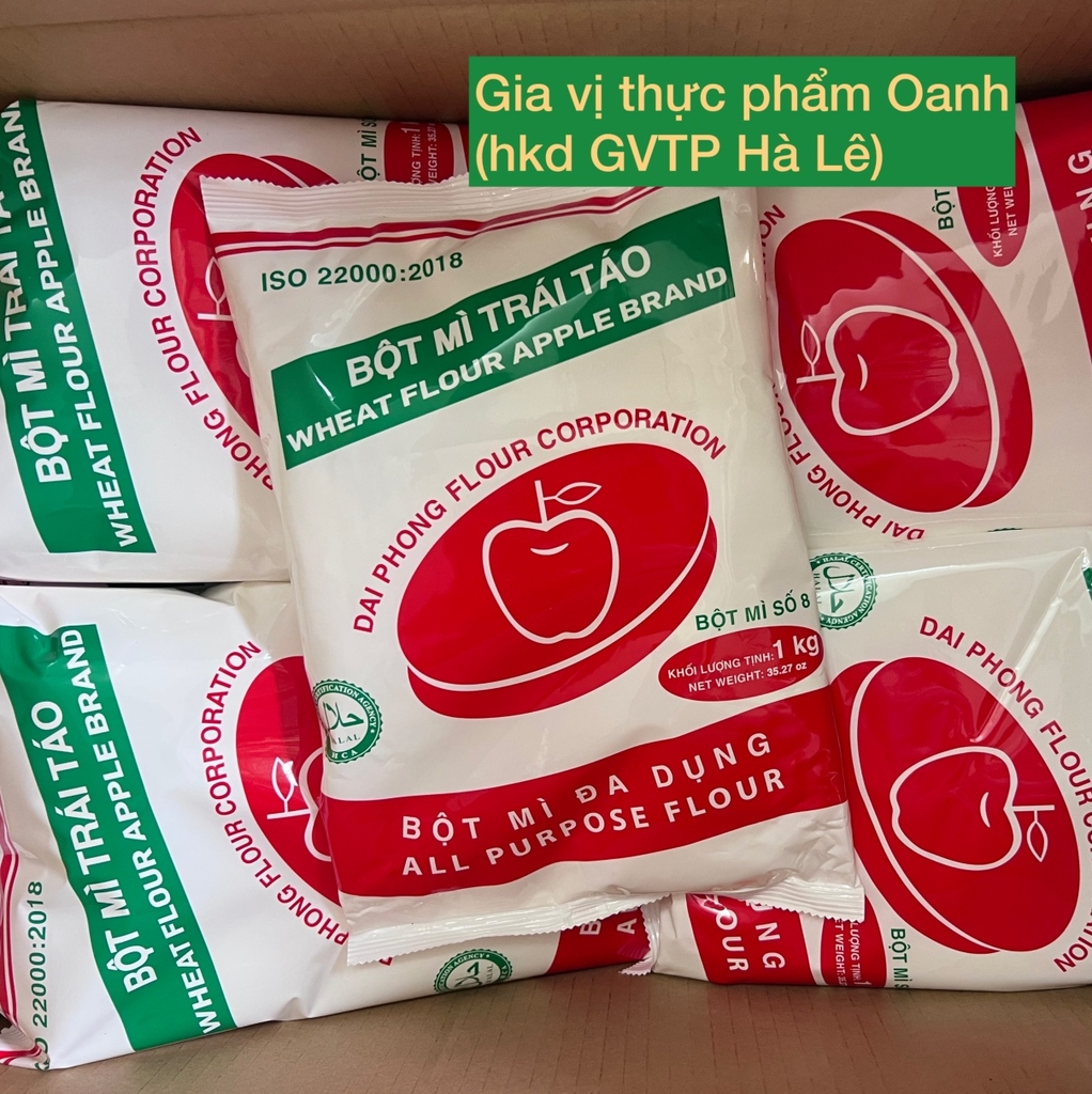 (Thùng 20kg) Bột mì Táo Đỏ Đại Phong (1kg)