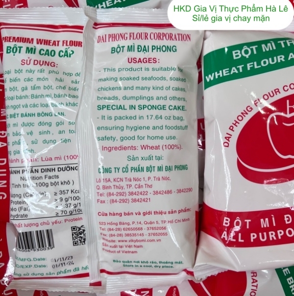 Bột mì Táo Đỏ Đại Phong (Bột mì số 8) (500gr)