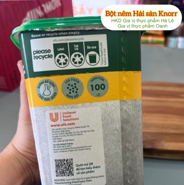 (Thùng 6) Bột hải sản Knorr (1.5kg)