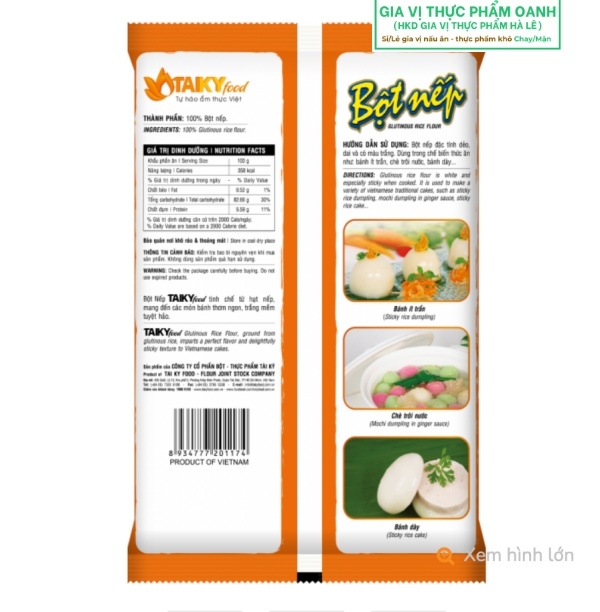 Bột nếp Tài Ký 1kg