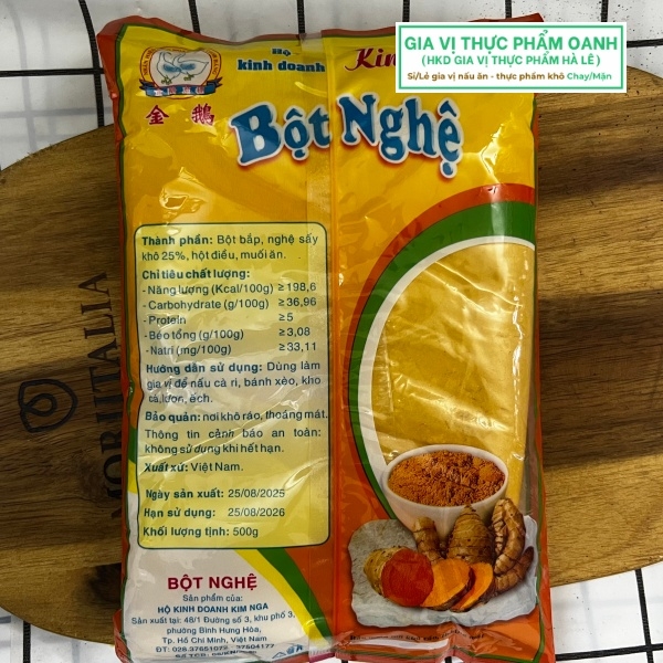 Bột nghệ Kim Nga (500gr)