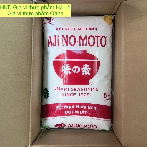 (Thùng 4) Bột ngọt Ajinomoto 5kg hạt nhỏ