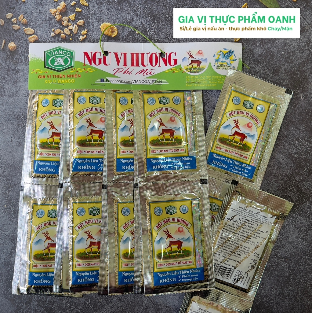 Bột ngũ vị hương Vianco (3.5gr)-Xâu 20