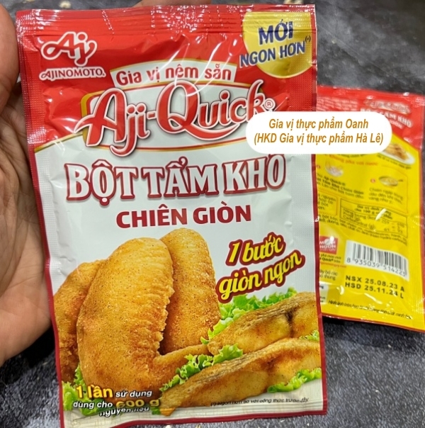(Thùng 120) Bột tẩm khô chiên giòn Aji Quick 42gr