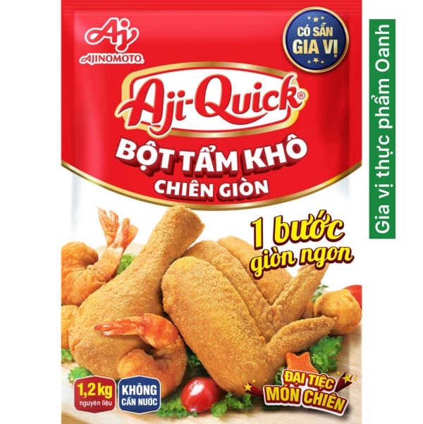 (Thùng 100) Bột tẩm khô chiên giòn Aji Quick 84gr