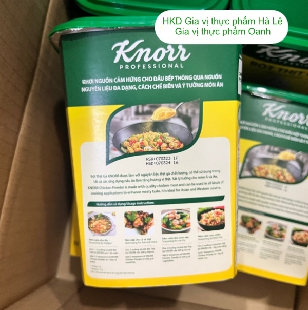 (Thùng 6) Bột thịt gà Knorr (1kg)