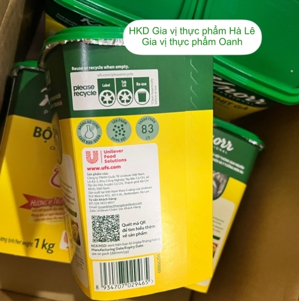 (Thùng 6) Bột thịt gà Knorr (1kg)