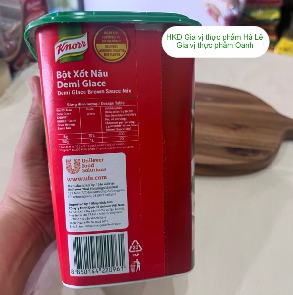 (Thùng 6) Bột sốt nâu Demi Glace Knorr (1kg)