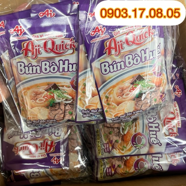 (Thùng 120) Gia vị bún bò Aji Quick 59gr