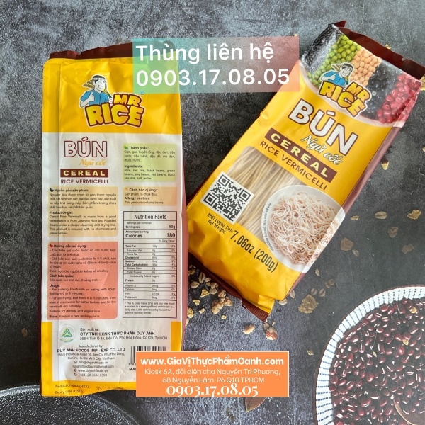 (Thùng 50) Bún ngũ cốc (200g)-MR RICE
