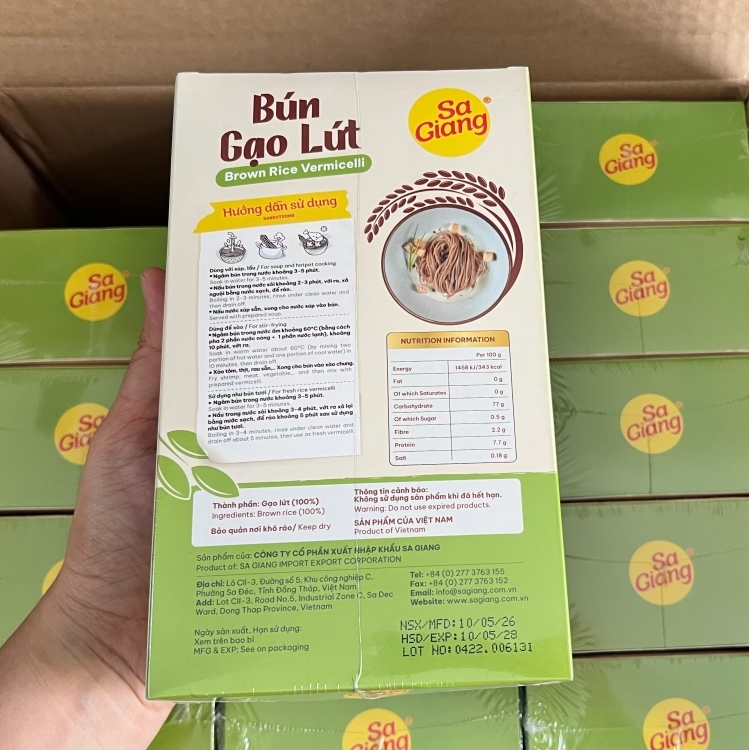 Bún Gạo Lứt Sa Giang (200g)