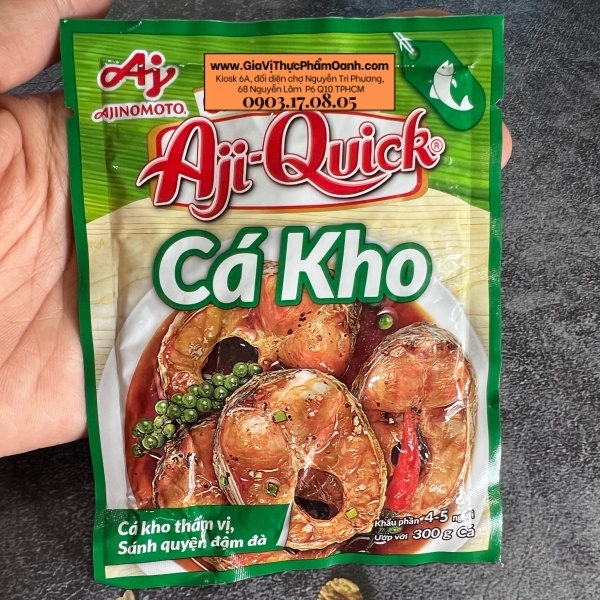 (Thùng 160) Gia vị cá kho Aji Quick 31gr