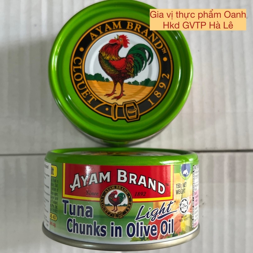 Cá ngừ khúc ngâm dầu olive Ayam Brand (150gr)