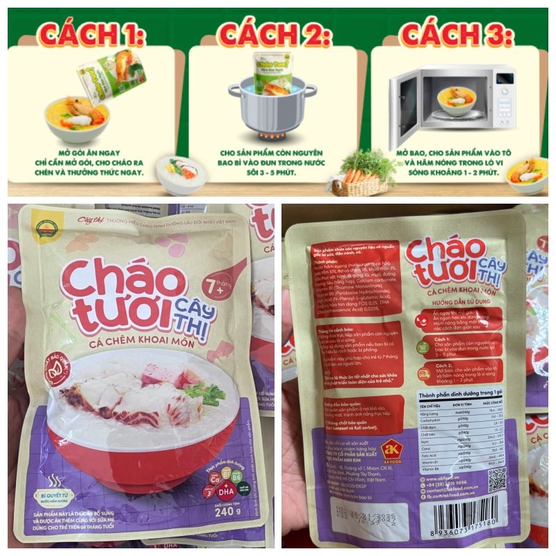Cháo tươi Cây Thị Các loại