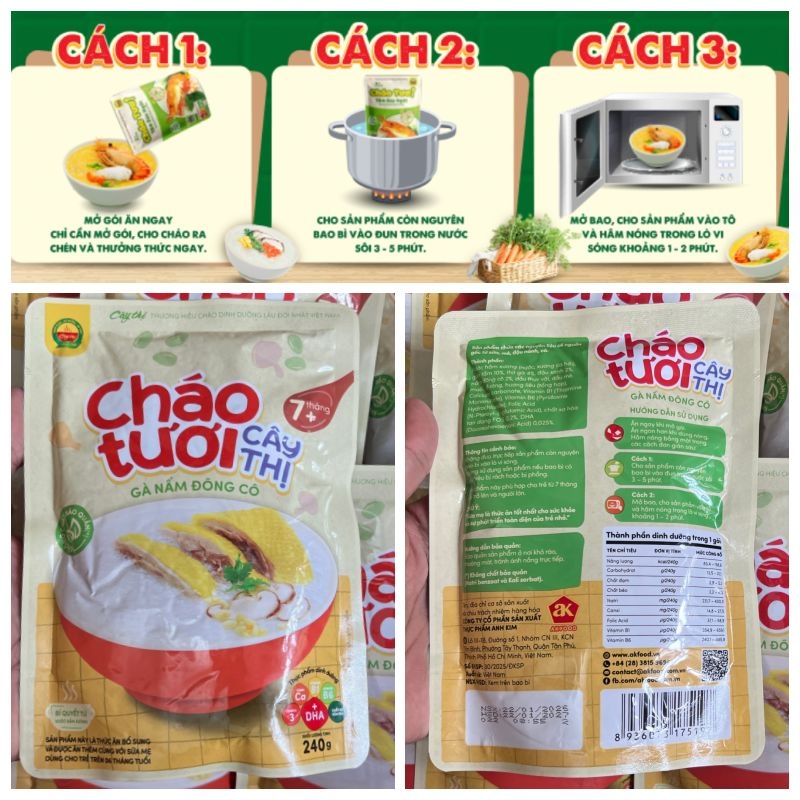 Cháo tươi Cây Thị Các loại