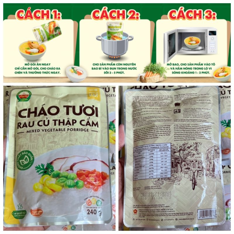 Cháo tươi Cây Thị Các loại