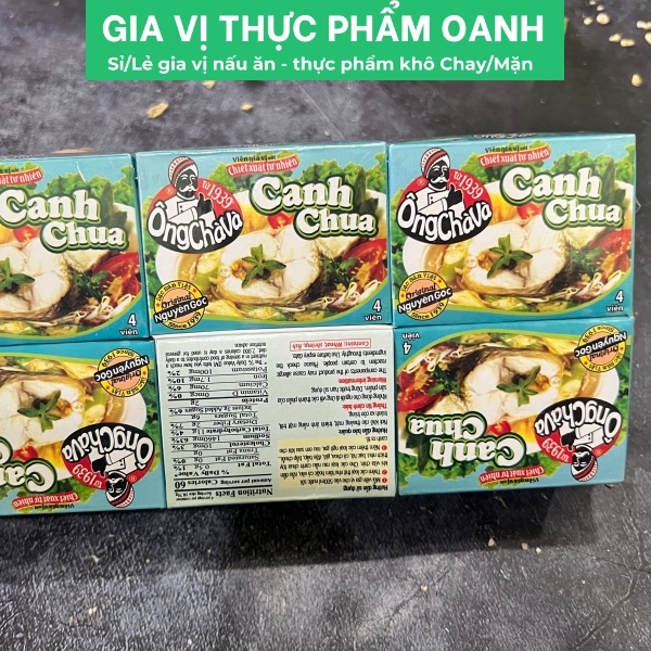 (Lốc 12) Viên gia vị canh chua 75gr-Ông Chà Và