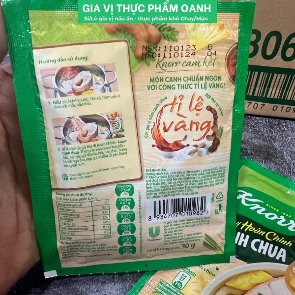 (Thùng 60) Knorr canh chua (30gr)