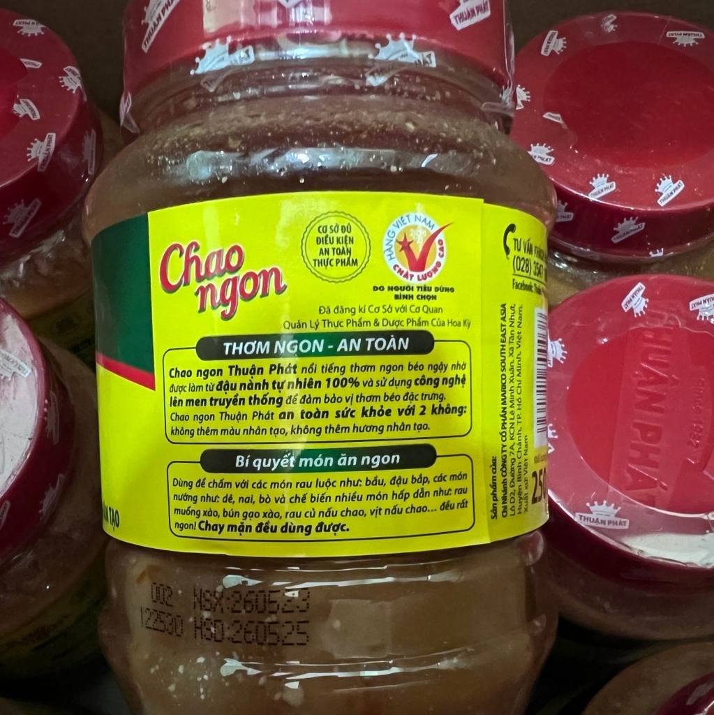 (Thùng 24) Chao Thuận Phát (250gr)