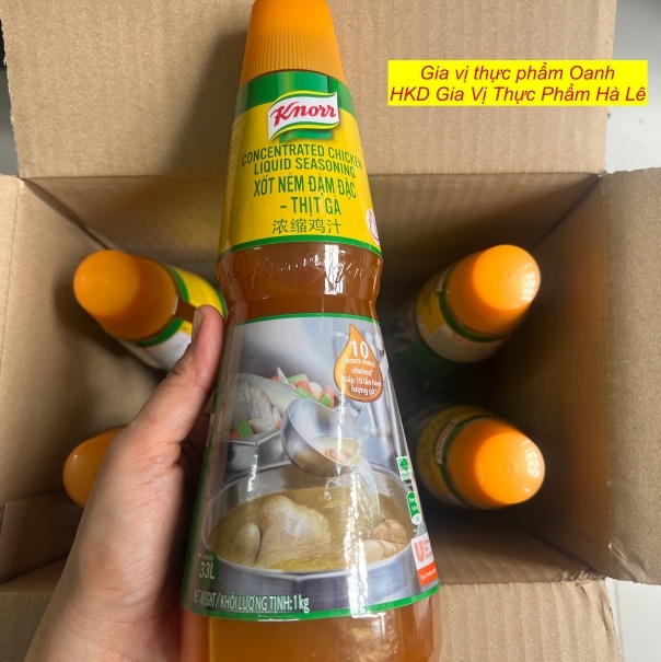 (Thùng 6) Xốt nêm đậm đặc Knorr - thịt gà 6x1kg
