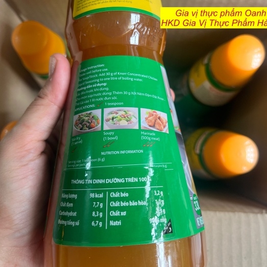 (Thùng 6) Xốt nêm đậm đặc Knorr - thịt gà 6x1kg