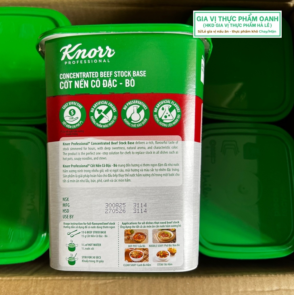 Cốt nền bò cô đặc Knorr (1,5kg)