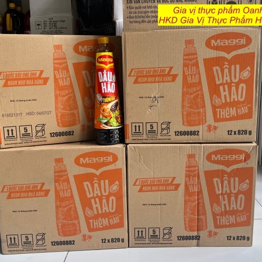 (Thùng 12) Dầu hào Maggi 820gr