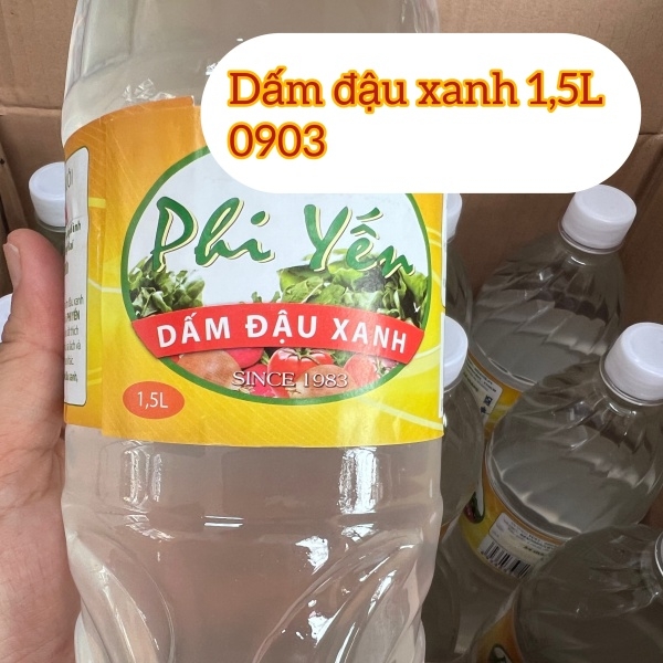 (Thùng 12) Giấm / Dấm đậu xanh Phi Yến (1.5L)