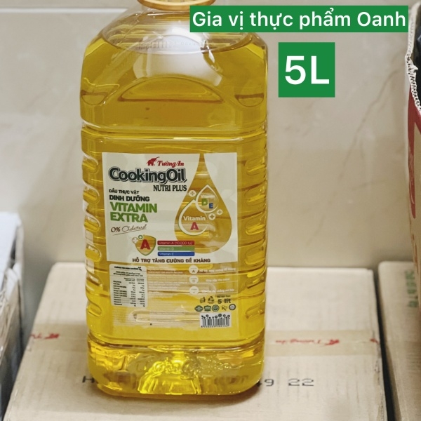 (Thùng 4) Dầu ăn Vitamin Extra Tường An (5L)
