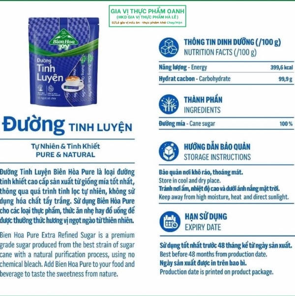 Đường Biên Hoà Joy Stick 6g (túi 300gr) (Bao 20 gói)