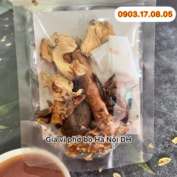 (Thùng 48) Gia vị thảo mộc DH-Phở bò Hà Nội (24gr)