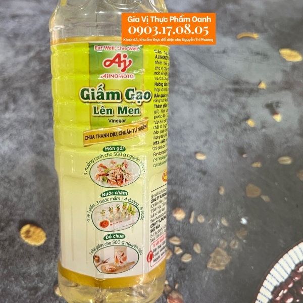 (Thùng 20) Giấm / Dấm gạo Lisa Ajinomoto (400ml)