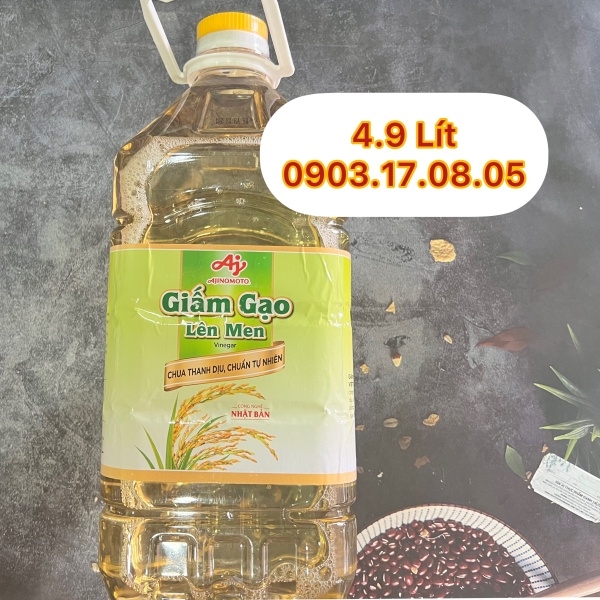 (Thùng 4) Giấm / Dấm gạo Lisa Ajinomoto (4.9l)